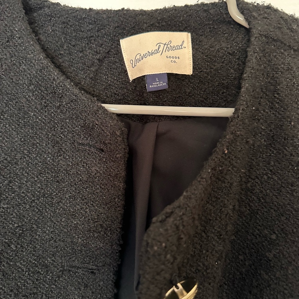 Women's Black Tweed Jacket - Picture 4 of 4